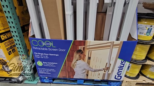 Cool™ Screen Door Retractable for Single Hinged Door - White