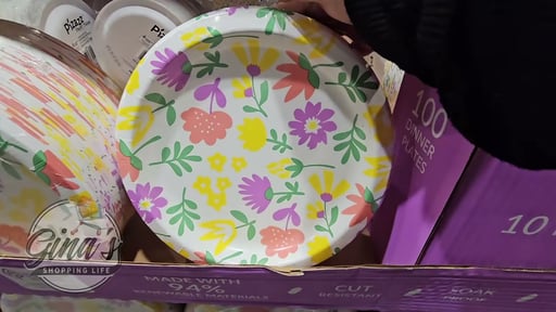 Pizazz 10" Spring Paper Plates, 100 Count