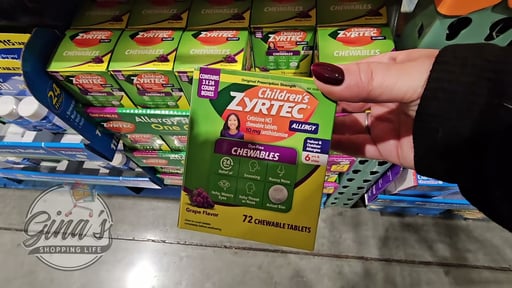 Children's Zyrtec Chewable Tablets 10mg Dye-Free 72 CT
