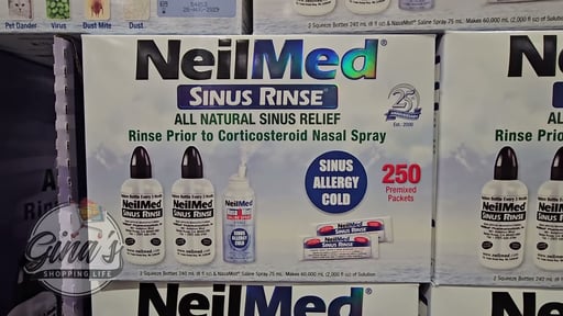 NeilMed Sinus Rinse with 2 Bottles, 250 Packets & NasaMist Travel Size