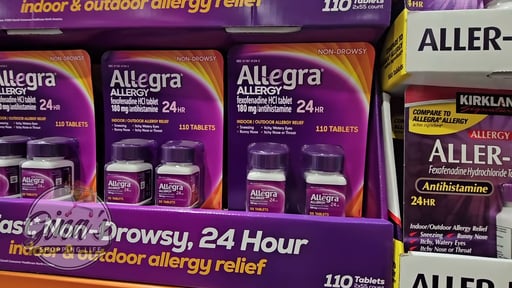 Allegra Allergy 180mg 24 Hour Relief Tablets 110 CT