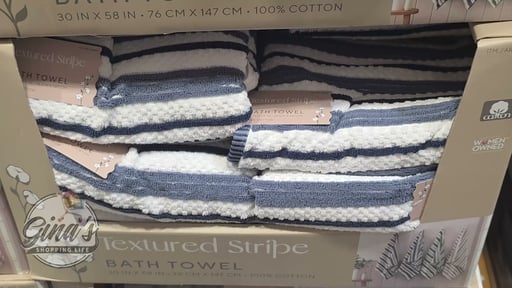 Welspun Textured Stripe Towel