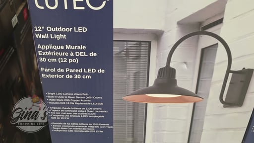 Lutec 12" Outdoor LED Wall Light