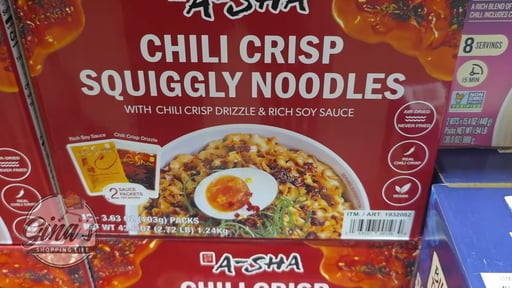 A-Sha Chili Crisp Squiggly Noodles