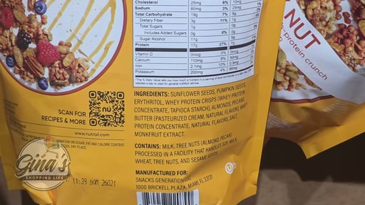 NuTrail Protein Honey Nut Granola