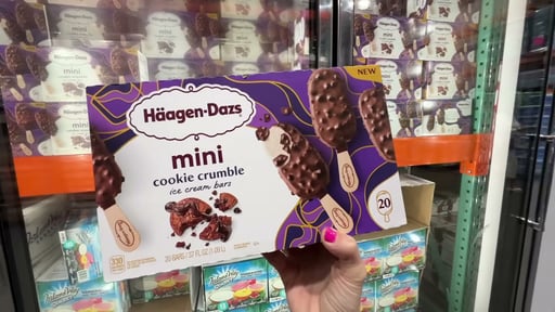 Häagen-Dazs Mini Cookie Crumble Ice Cream Bars 20 Count Box