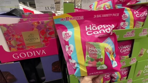 Häppy Candy Gummy Hearts Variety Pack, 24 Bags, 0.7 oz Each