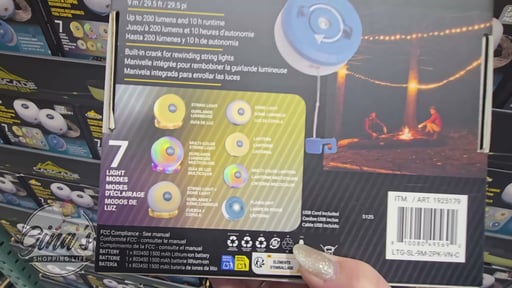 Cascade Mountain Tech Rechargeable Camping String Lights