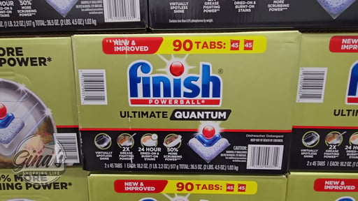Finish Powerball Ultimate Quantum Dishwasher Detergent Tabs, 90 Count