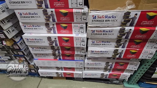 SafeRacks Storage Bin Rack Black