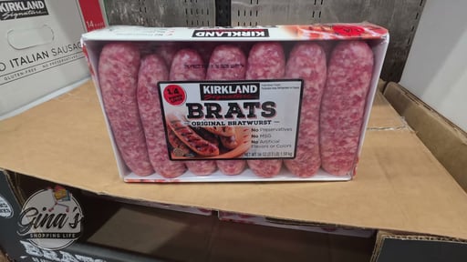 Kirkland Signature Bratwurst 56 Ounce Package