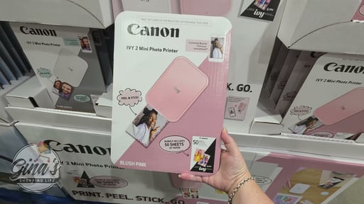 Canon IVY 2 Pink Mini Photo Printer Bundle with 60 Sheets