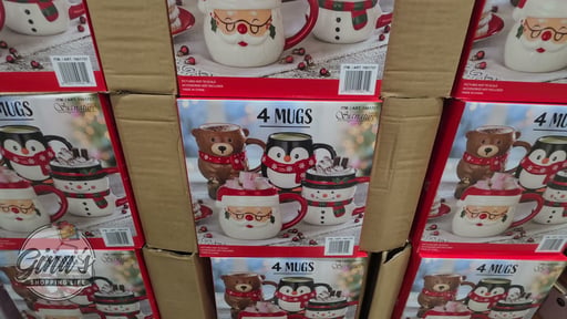 Signature Housewares Christmas Mugs, 4-Pack