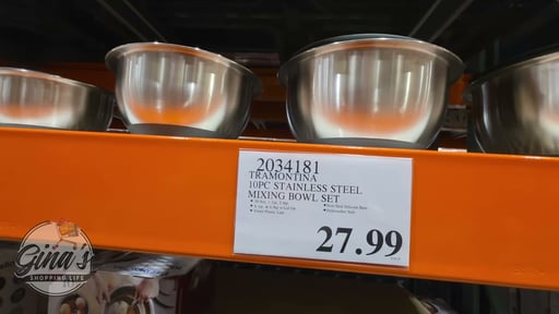 Tramontina 10-Piece Stainless Steel Mixing Bowl Set