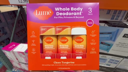 Lume Whole Body Deodorant, 3-Pack, 2.6 oz