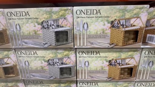 Oneida 24-Piece Flatware Set with Caddy