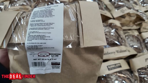 Kirkland Signature Cranberry Walnut Bread