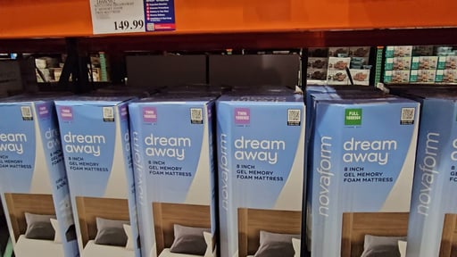 Novaform Dream Away 8" Gel Memory Foam Mattress (Twin)