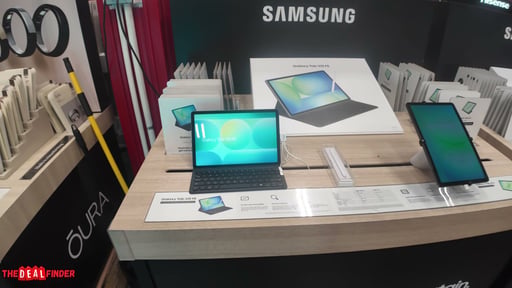 Samsung Galaxy Tab S10 FE 10.9" 128GB Wi-Fi Tablet with S Pen and Book Cover Keyboard