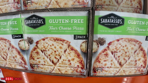 Sabatasso's Gluten Free Four-Cheese Pizza 3-Pack (17.5 oz each)