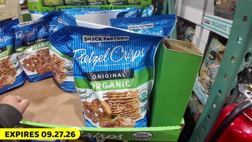 Snack Factory Organic Pretzel Crisps 28 Ounce Bag