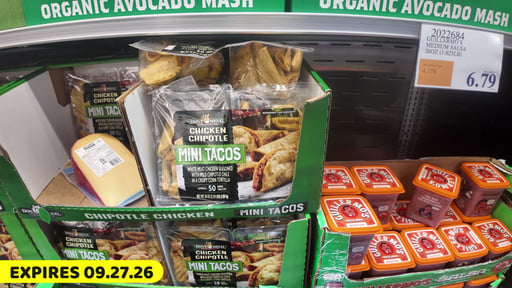 Don Miguel Chicken Mini Tacos 50 CT 2.19 lbs