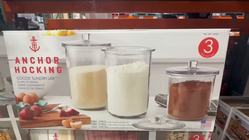 Anchor Hocking Goode Sundry Jar Set of 3