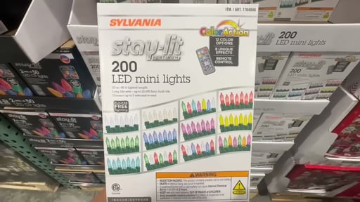 Sylvania Stay-Lit Color Action Light String 200 Count