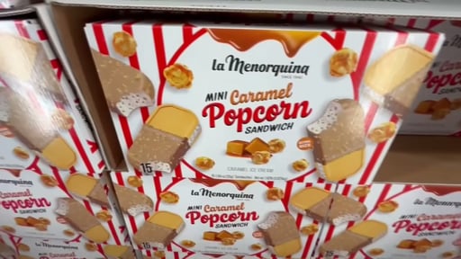 La Menorquina Mini Caramel Popcorn Sandwich 15 ct