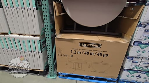 Lifetime Products 48" Round Folding Table