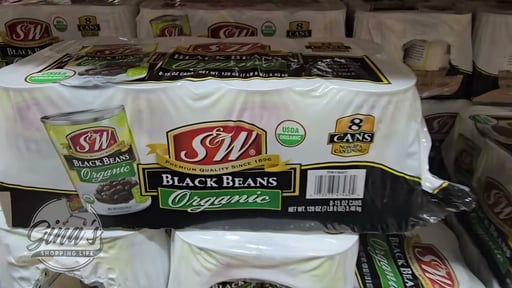 S & W Organic Black Beans 8/15 oz