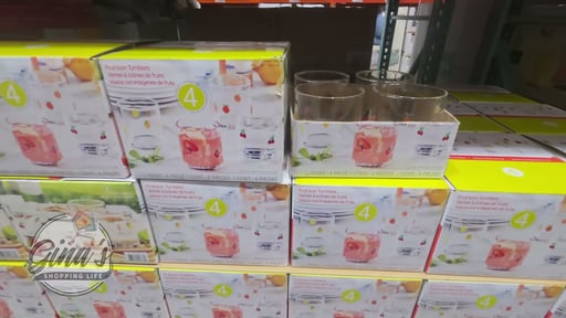 Pandex 14oz Fruit Icon Glass 4-Pack