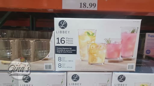 Libbey Preston Flare 16-Piece Tumbler and Rocks Glass Set