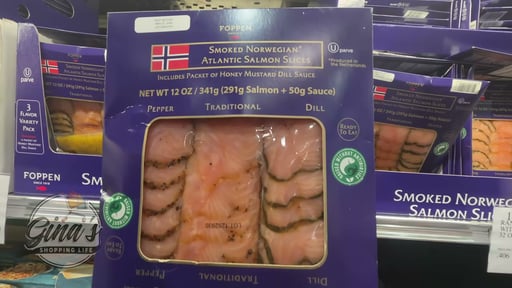 Foppen Smoked Salmon Slices 12 Ounce Package