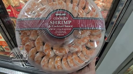 Kirkland Signature Shrimp Ring with Sauce, 21/25 CT, 2.5 Pounds