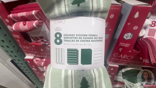 Caro Home Holiday Kitchen Towel Set, 8-Pack (18" x 28")