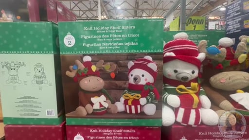 Knit Holiday Shelf Sitters, Set of 2
