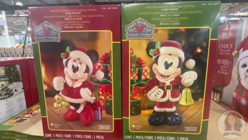 Disney Holiday Statue Mickey or Minnie by Jim Shore