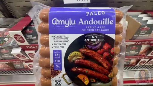 Amylu Antibiotic Free Paleo Andouille Sausage 40 oz (2.5 lbs)