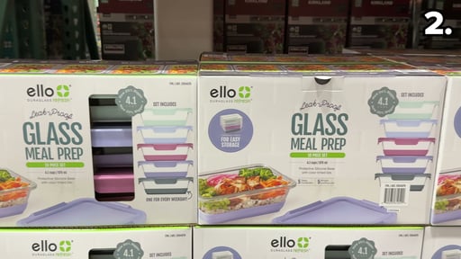Ello DuraGlass 10-Piece 4.1 Cup Glass Meal Prep Containers