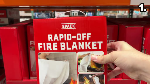 RAPID-OFF Fire Blanket 2-Pack