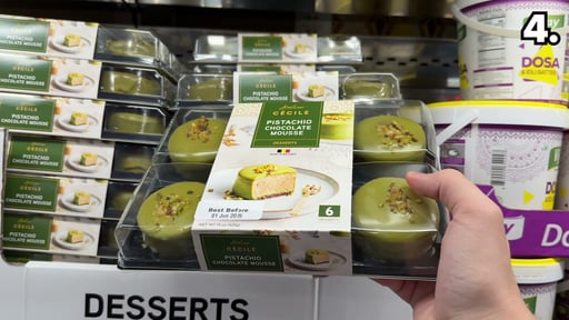 Atelier Cécile Pistachio Chocolate Mousse Desserts, 6 ct