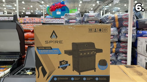 Spire 6-Burner 550X Gas Grill with Cover