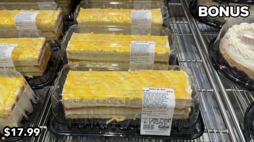 Kirkland Signature Peaches and Cream Bar Cake