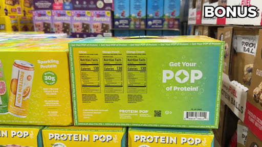 Protein Pop Sparkling Protein Beverage (15 cans)