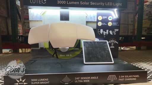 Lutec 3000L Solar Security Light