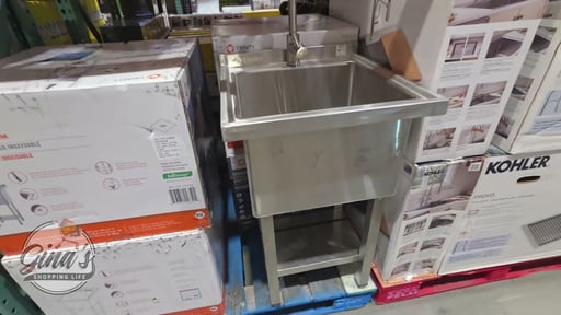 Trinity Utility Sink with Pull-Out Faucet 18x16x13