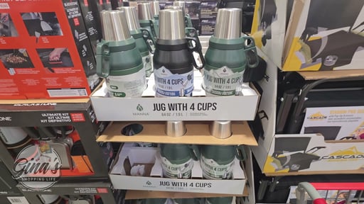 Manna 64oz Jug with 4 Stackable Cups