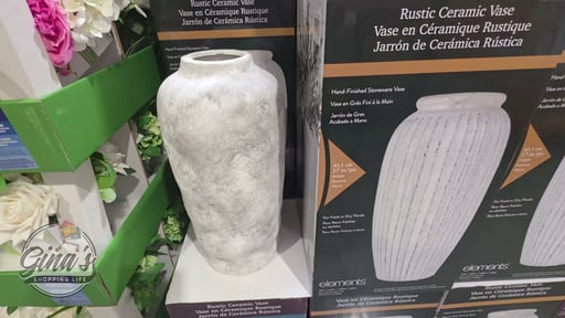 Elements Rustic Ceramic Vase, 3 Assorted Styles