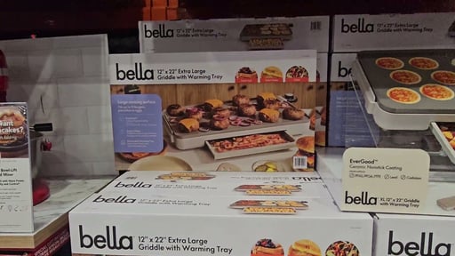 Bella Ceramic Griddle with Warming Tray